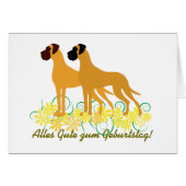 Gelbe Doggen Karte (Front Horizontal)