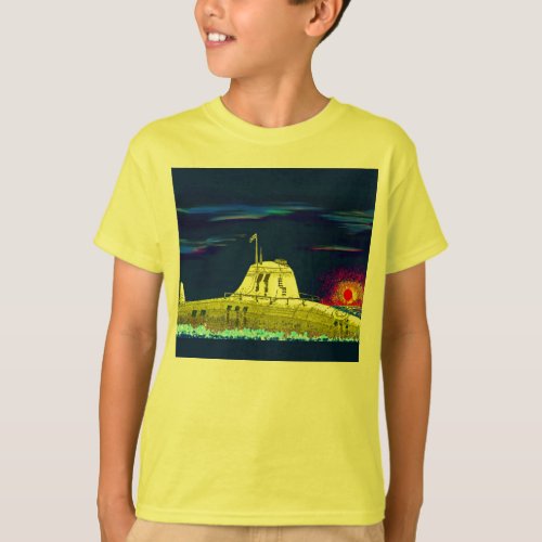 Gelbes Unterseeboot T_Shirt