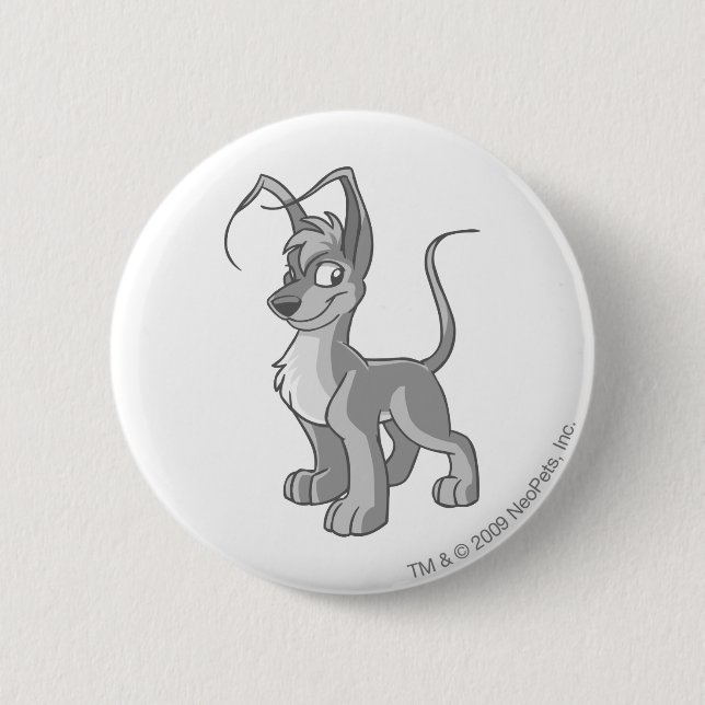 Gelert Silver Pinback Button (Front)