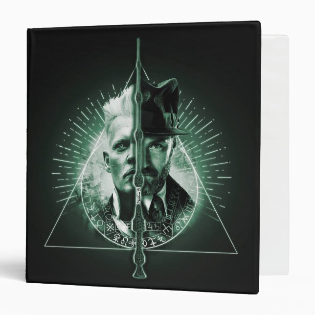 GELLERT GRINDELWALD™ Versus Dumbledore 3 Ring Binder (Front/Inside)