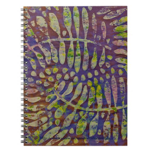 Gelli Print Stencil Abstract Art Notebook