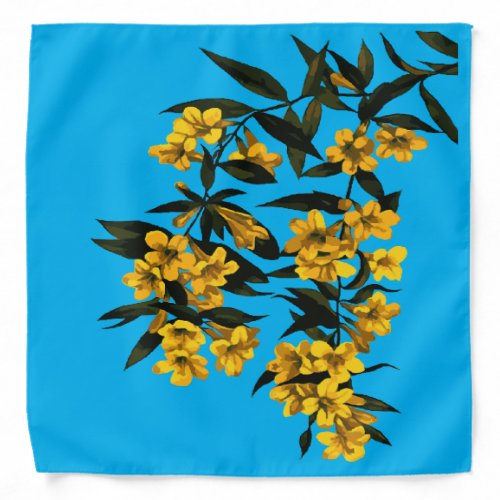 Gelsemium Sempervirens Carolina Jasmine Blossom  Bandana