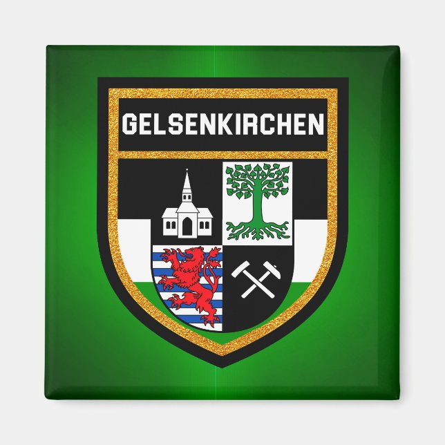 Gelsenkirchen Flag Magnet (Front)