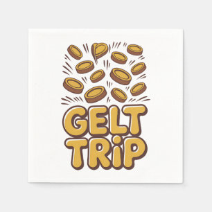 Gelt Trip Funny Hanukkah Jewish Jew Hebrew Culture Napkins