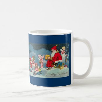 "gelukkig Kerstfeest" Vintage Dutch Christmas Mug by PrimeVintage at Zazzle