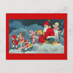 "Gelukkig Kerstfeest" Vintage Dutch Postcard