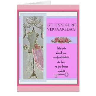 Gelukkige 21e Verjaarsdag Cards