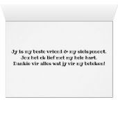 Gelukkige Huweliksherdenking my lief! (Inside Horizontal (Bottom))