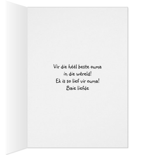 Gelukkige Moedersdag Ouma (Inside (Right))