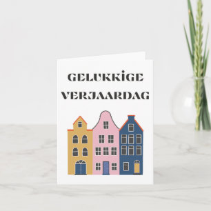 Gelukkige verjaardag, Dutch happy birthday  Card