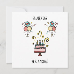 Gelukkkkchen Verjaardag   Happy Birthday Card