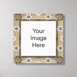 Gem and Bead Photo Template  Wrapped Canvas Print