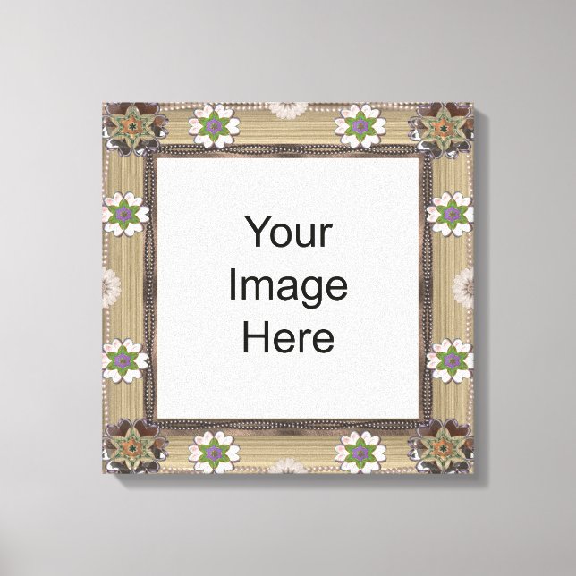 Gem and Bead Photo Template  Wrapped Canvas Print (Front)