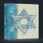 Gem decorated Star of David Binder<br><div class="desc">Art drawn to resemble gems and sparklies fill in the shape of the Star of David to make this a very special gift for yourself or friends and family this Hanukkah.</div>