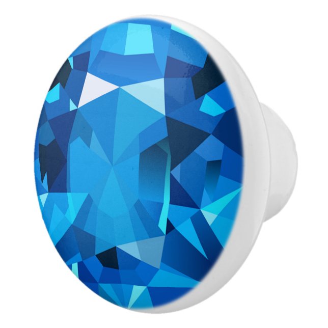 Gem Design Ceramic Knob (Right)