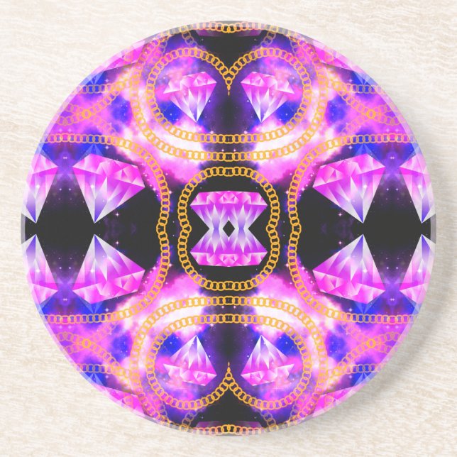gem galaxy drink coaster (Front)