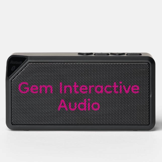 Gem Interactive Audio Bluetooth Speaker (Front)
