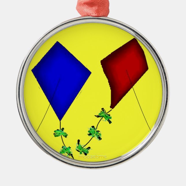 Gem Kites Metal Ornament (Front)
