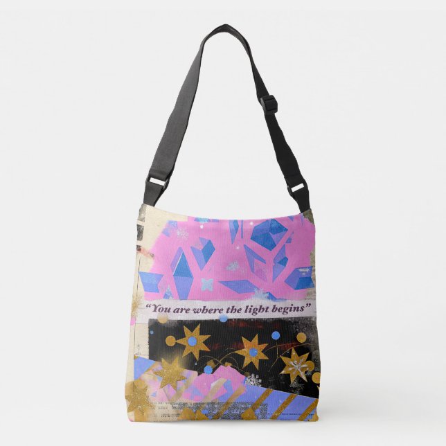 Gem of Light – Pink Gold Shine Bag (Front)