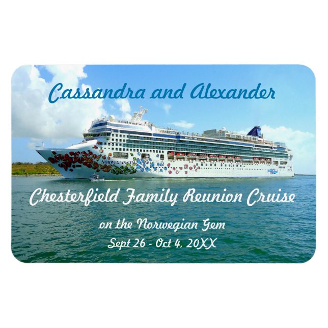 Gem on the Space Coast Stateroom Door Marker Magnet (Horizontal)