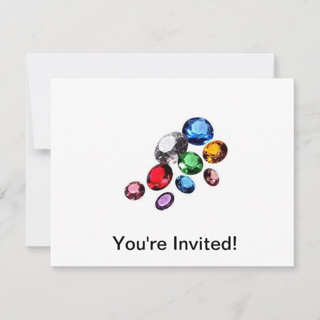Gem Party Invitation (Front)