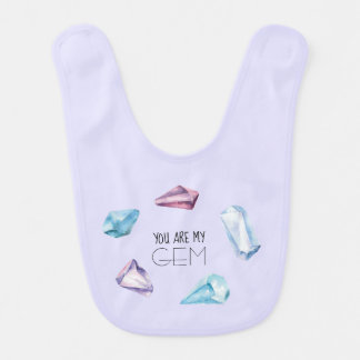 Gem Purple Baby Bib