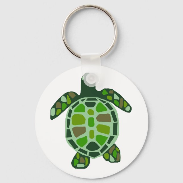 Gem sea turtle key chain (Front)