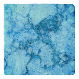 Gem Stone Pattern, Blue Bahia Granite Trivet