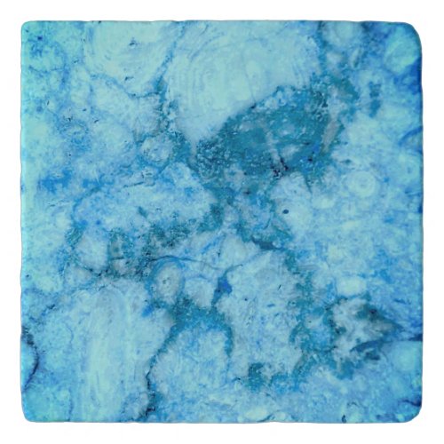 Gem Stone Pattern Blue Bahia Granite Trivet