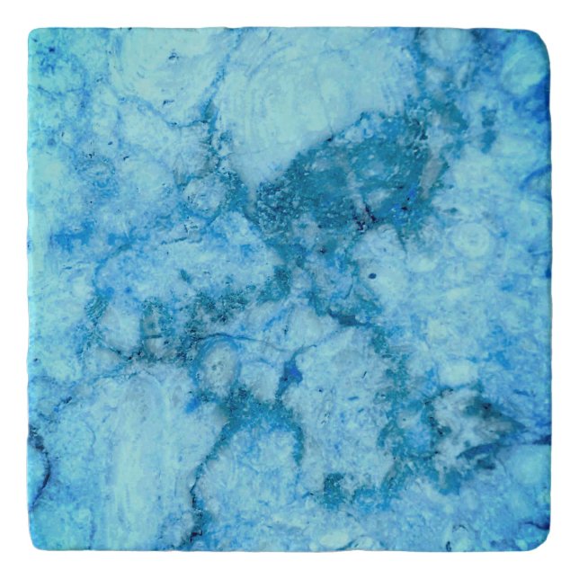 Gem Stone Pattern, Blue Bahia Granite Trivet (Front)