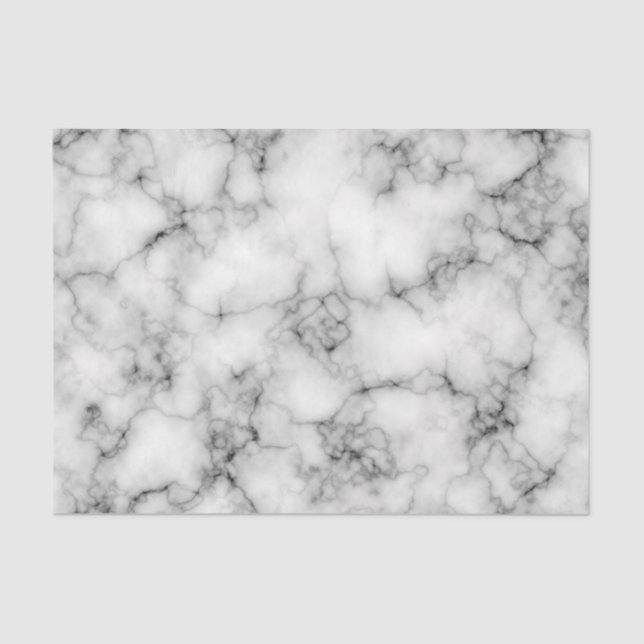 Gem Stone Pattern, Gray / Grey Marble Tissue Paper (Front)