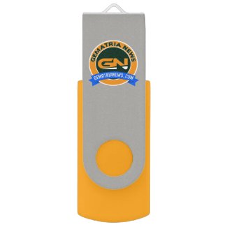 Gematria News USB 2.0 swivel flash drive