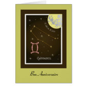 Gémeaux 21 mai au 21 juin Karte (Front)