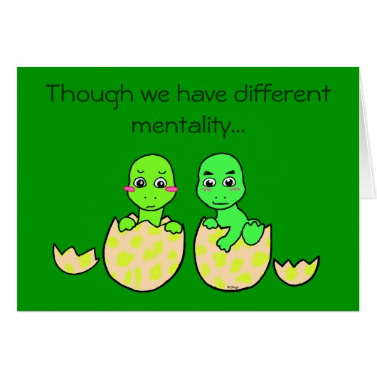 Gemelos de Dino Cards (Front Horizontal)