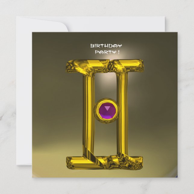 GEMINI ALEXANDRITE  bright yellow,grey Announcement (Front)