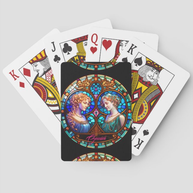 Gemini and Pearl Harmony Poker Cards (Back)
