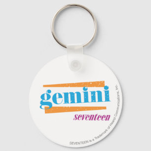 Gemini Aqua Keychain
