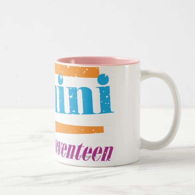 Gemini Aqua Two-Tone Coffee Mug (Right)