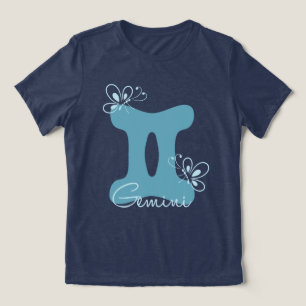 Gemini astrology birth sign zodiac butterfly twins Tri-Blend shirt