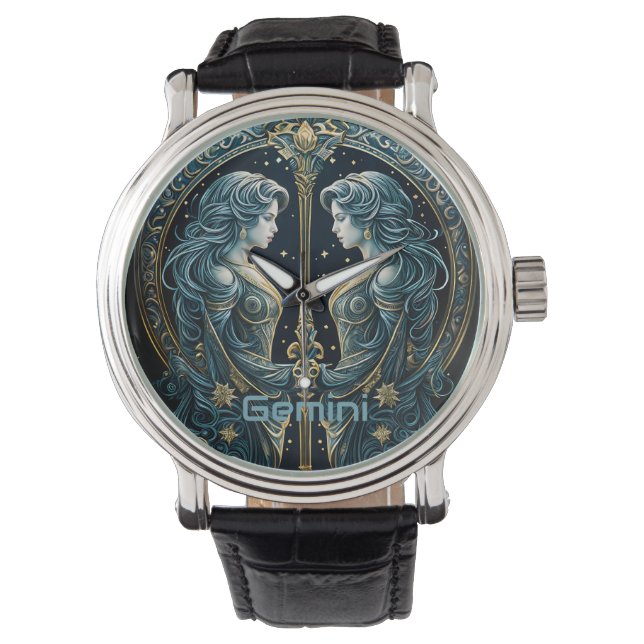 Gemini astrology sign watch (Front)