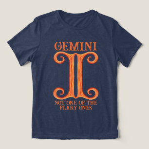 Gemini astrology twins birth sign zodiac not flaky Tri-Blend shirt