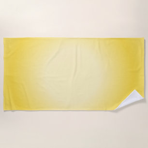 Gemini Aura Gradient, Gemini Zodiac, Yellow Aura Beach Towel