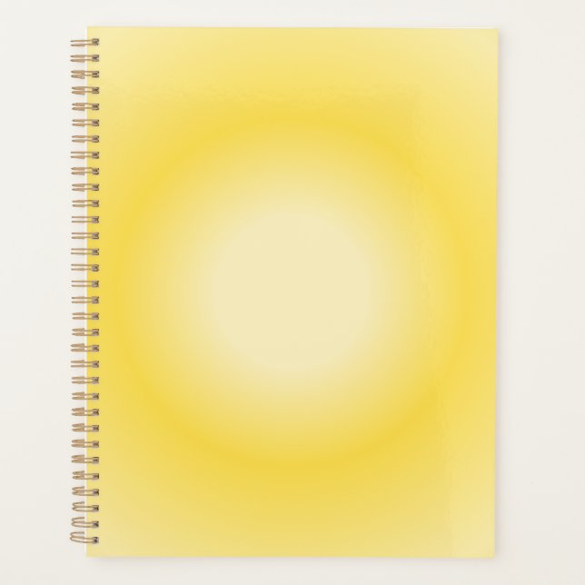 Gemini Aura Gradient, Gemini Zodiac, Yellow Aura Planner (Front)
