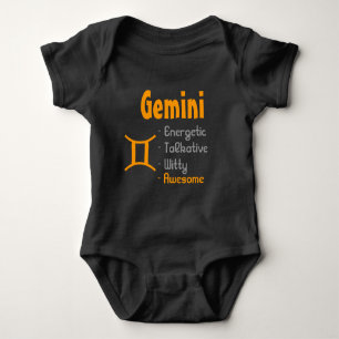 Gemini Baby Bodysuit