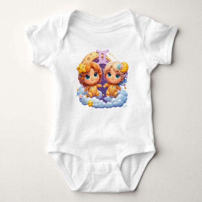 Gemini Baby Bodysuit One piece (Front)