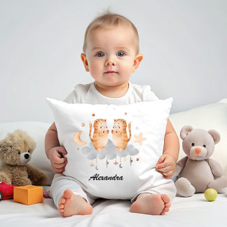 Gemini Baby - Your Twin Star Zodiac Nursery Throw Pillow