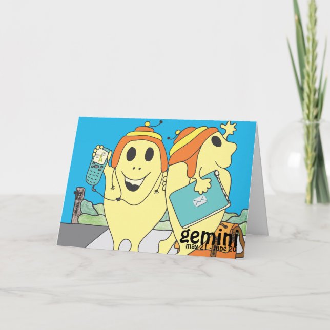 Gemini Birthday Card (Front)