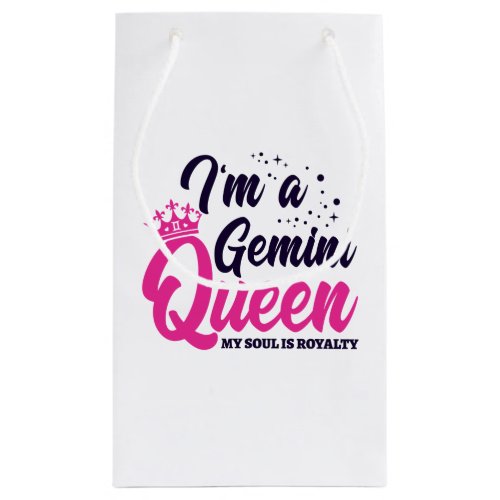 Gemini Birthday Queen Astrology Zodiac Sign Soul Small Gift Bag