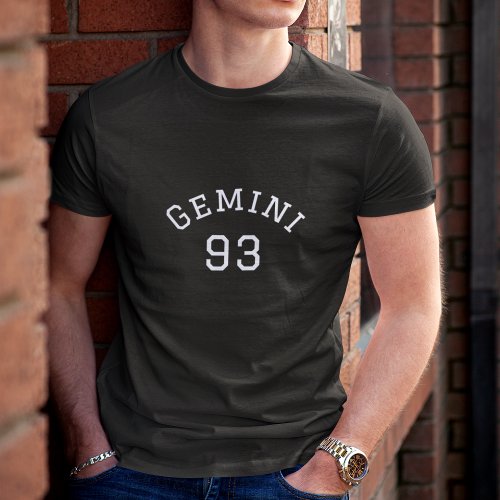 Gemini  Black Birthday T_Shirt