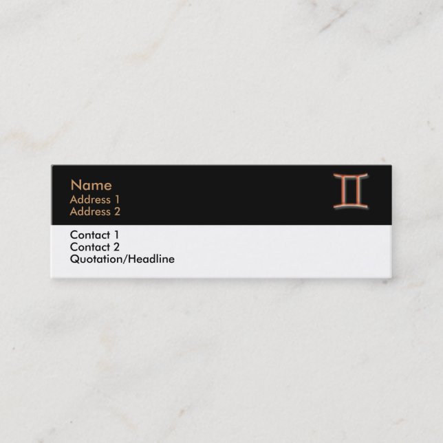 Gemini Business Card (Front)